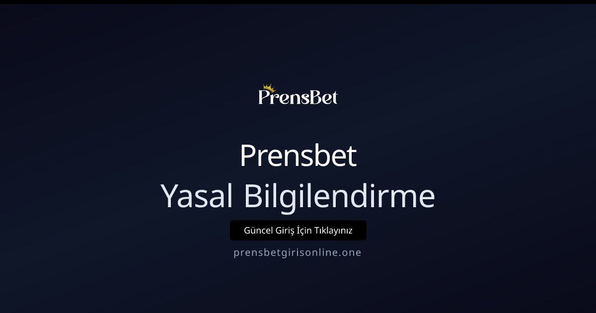 Yasal Bilgilendirme